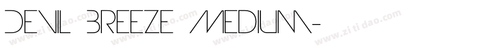 Devil Breeze Medium字体转换